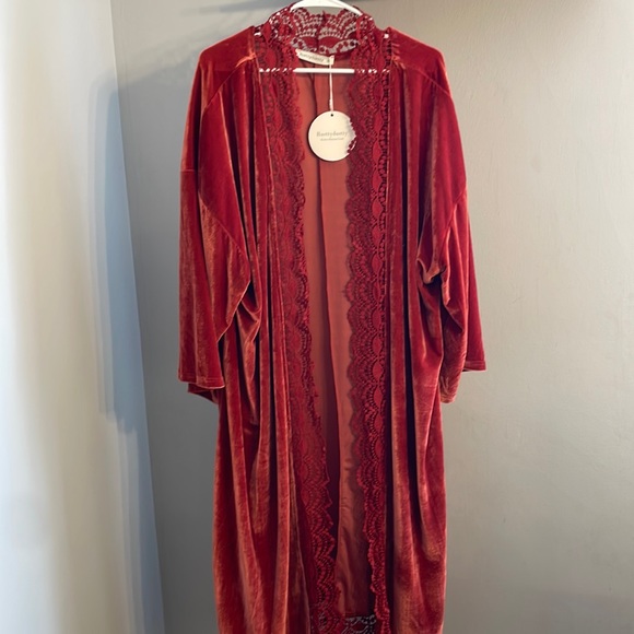 Rustydusty Tops - Velvet Western Boho Duster